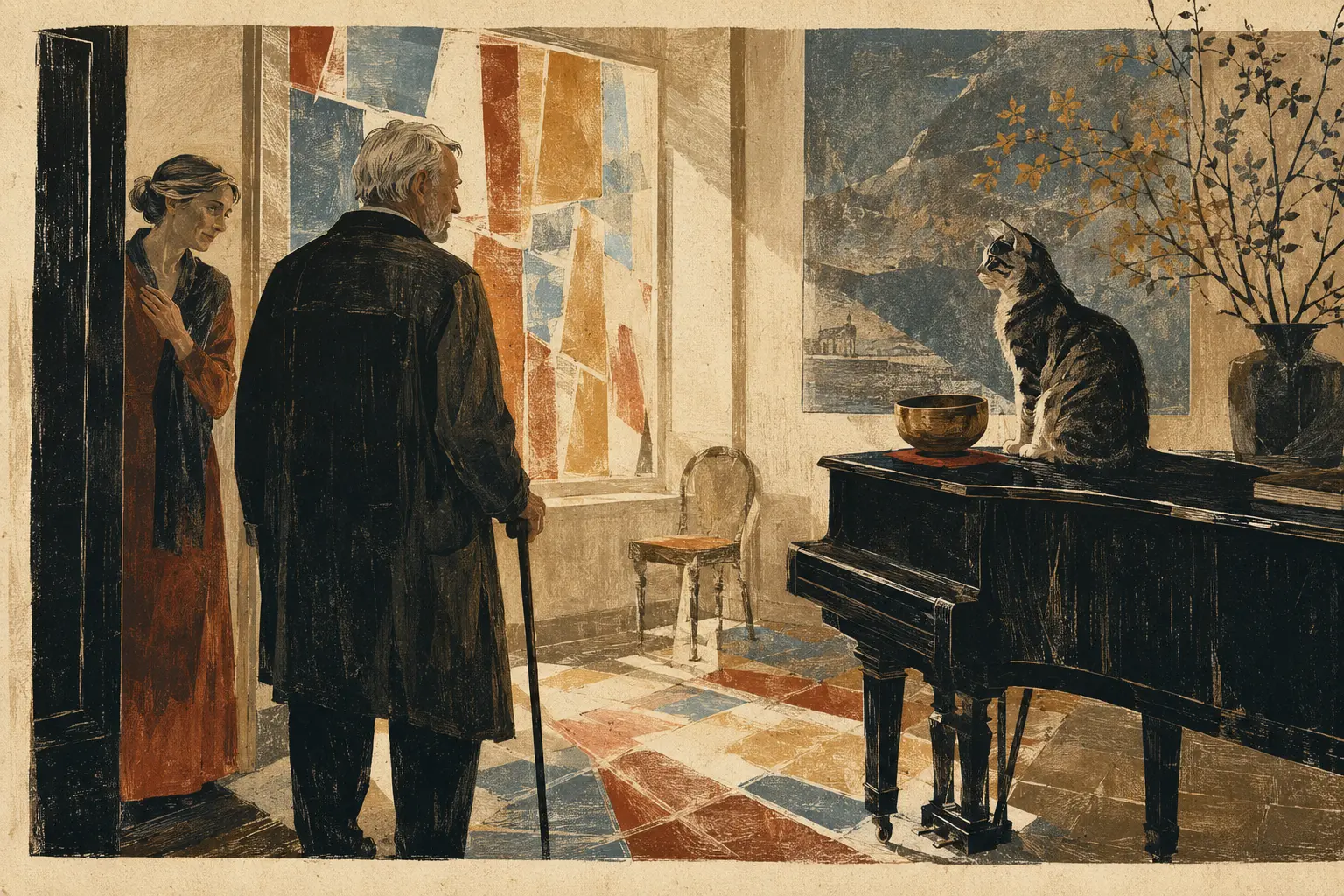 Illustration zur Kurzgeschichte „Viktor und Marie“